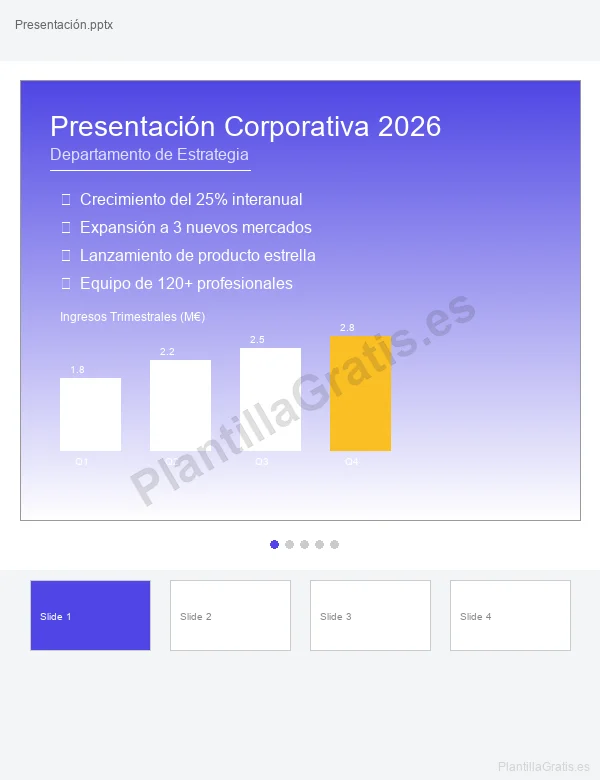 Plantilla Presentacion Financiera